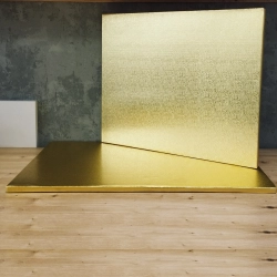 Podkład pod tort 40x50cm gruby złoty podkładka pod tort trwały sztywny prostokątny